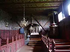 Front interior view of the church