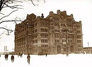 Old Post office during winter