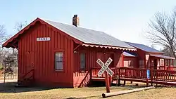 The former train station in Paige