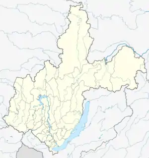 Oktyabrsky is located in Irkutsk Oblast