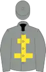 Grey, yellow cross of lorraine