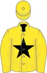 Yellow, black star, yellow sleeves and cap