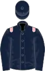 Dark blue, pink epaulets