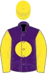 Purple, yellow disc, sleeves and cap