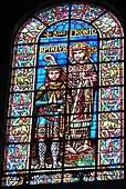 Stained glass inside the Cathédrale Saint-Front de Périgueux