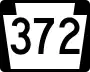 Pennsylvania Route 372 marker