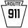 Pennsylvania Route 911 marker