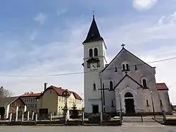 Elementary school and Church of St. Bartholomew