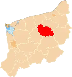 Location within the voivodeship