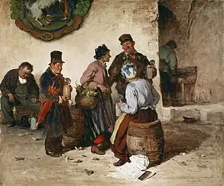 At a Brewery in Munich (date unknown)