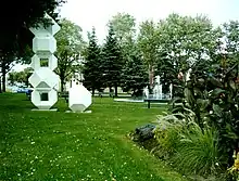 Pierre Granche's sculpture, Parc de Montréal-Nord à l'intersection des boulevards Henri-Bourassa et Léger