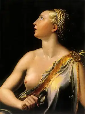 Lucretia by Parmigianino, c. 1540