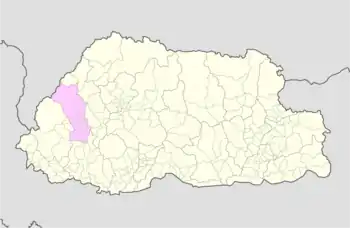 Location of Naja Gewog