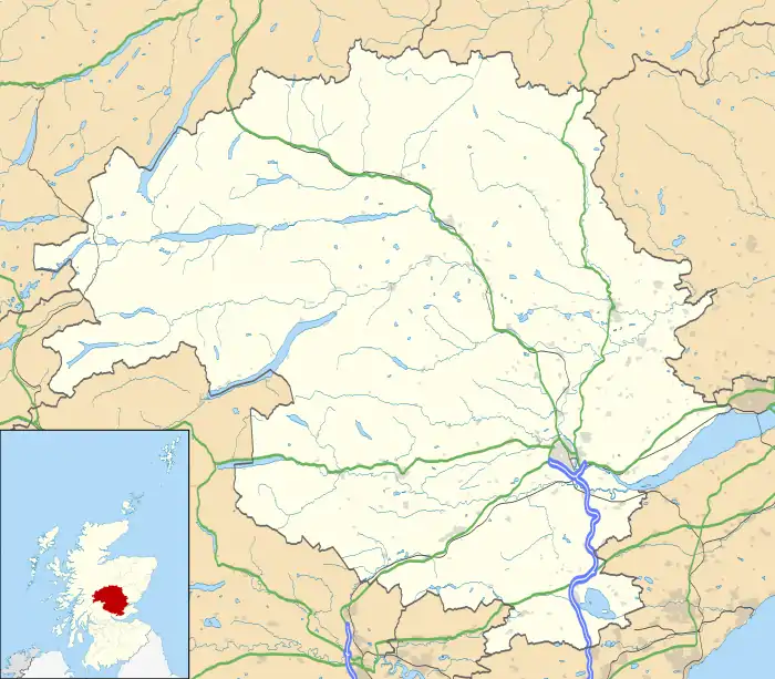 Comrie is located in Perth and Kinross