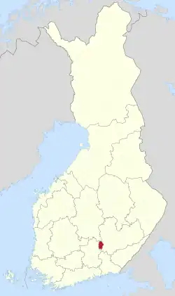 Location of Pertunmaa in Finland