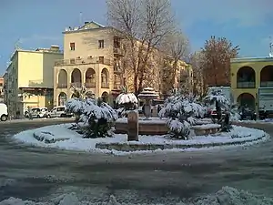 Piazza Clemente XI and its distinctive fountain