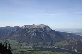 Pilatus with the Alpnachersee below seen from Stanserhorn