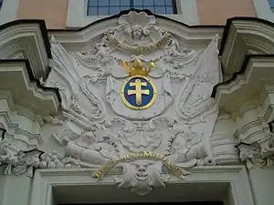 Main portal with the Jagiellonian Cross