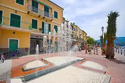 Fountain in Porto Azzurro in May 2007