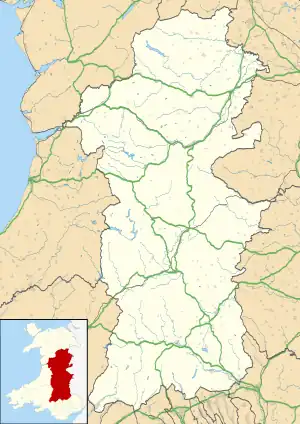 Llanfechan is located in Powys