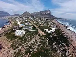 Aerial view of Pringle Bay.