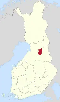 Location of Puolanka in Finland