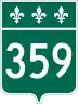 Route 359 marker