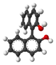 Ball-and-stick model of R-BINOL