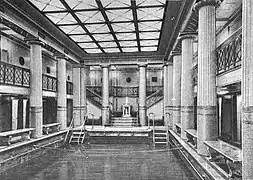 Swimming pool aboard Majestic circa 1922