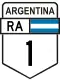 National Route 1 shield}}