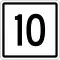 Provincial Route 10 shield}}