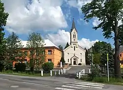 Primary school and Protestant church