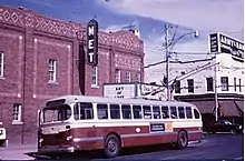 Metropolitan Theatre, summer 1965 when "Art of Love" with Dick Van Dyke showing. Originally the Allen Theatre, it opened December 30, 1918. It was closed and for sale in 1987