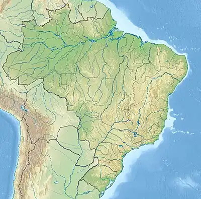 Map showing the location of Mata dos Ausentes Ecological Station