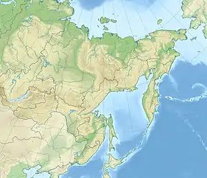 Maymandzhin Range is located in Far Eastern Federal District