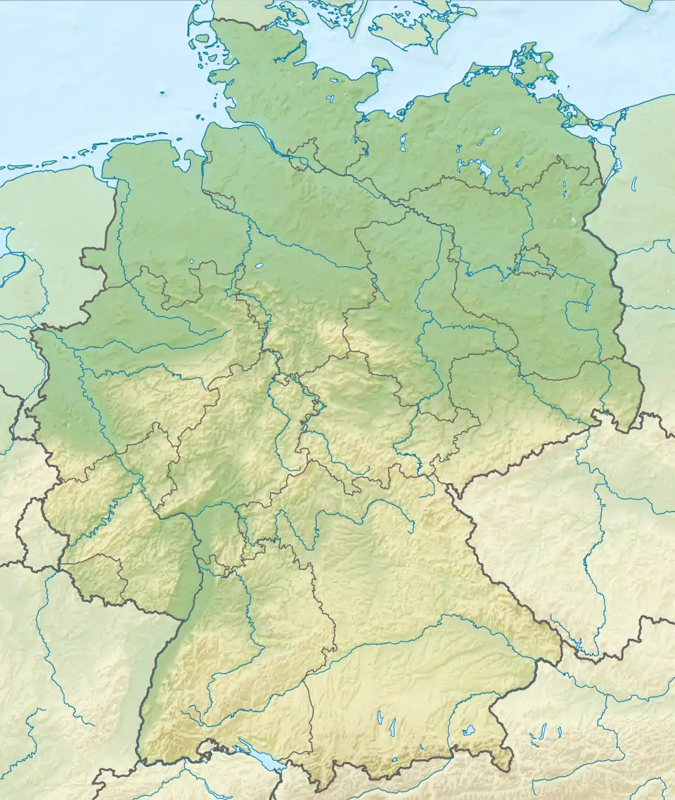 Map showing the location of Watzmann Glacier