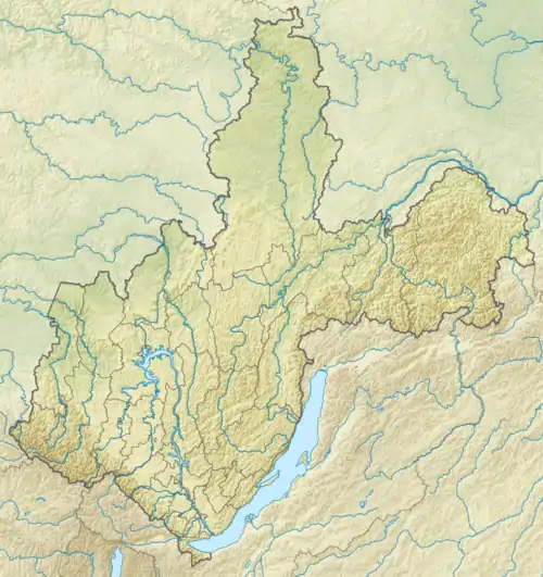 Patomskiy crater is located in Irkutsk Oblast