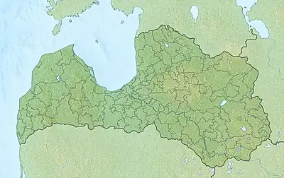 Location of Ķīšezers, Riga in Latvia