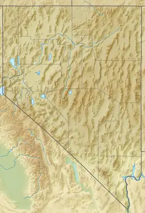 Worthington Peak is located in Nevada