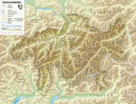 Lukmanier Pass is located in Canton of Graubünden