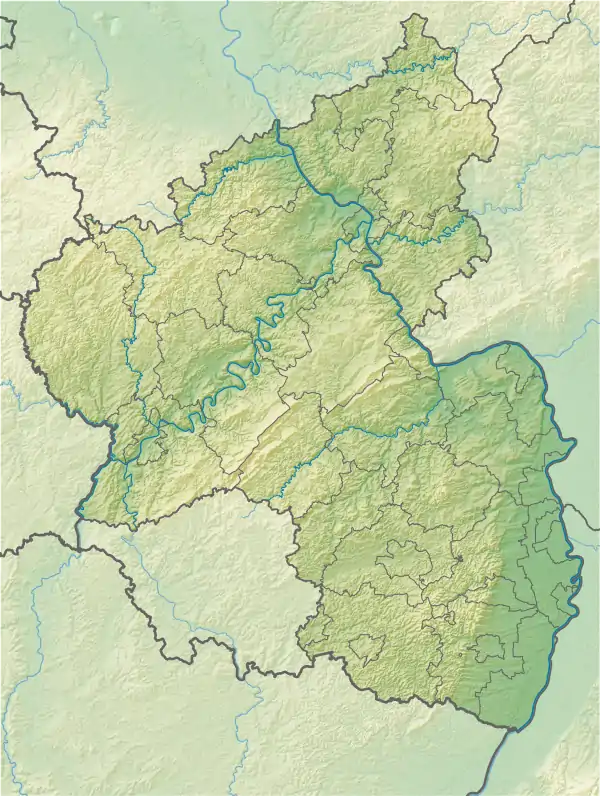 Map showing the location of German-Luxembourg Nature Park