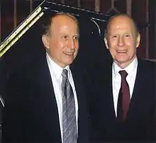 Richard and John Contiguglia at the National Gallery in London, November 2008