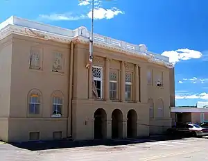 Rio Arriba County Courthouse, Isaac Rapp, 1916-17