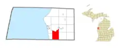 Location within Mason County