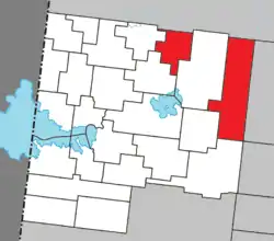 Location within Abitibi-Ouest RCM