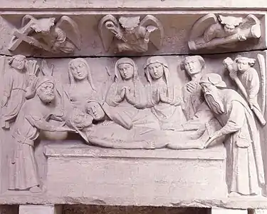 Relief sculpture from retable  "Placement of Christ in the Tomb" (Chapel of St. Anne, (16th c.)