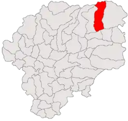 Location in Bistrița-Năsăud County