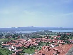 Roppolo seen from its castle.