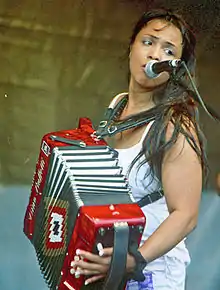 Ledet at the New Orleans Jazz & Heritage Festival, 2004