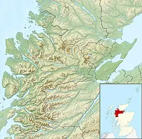 Map showing the location of Loch Maree Islands National Nature Reserve